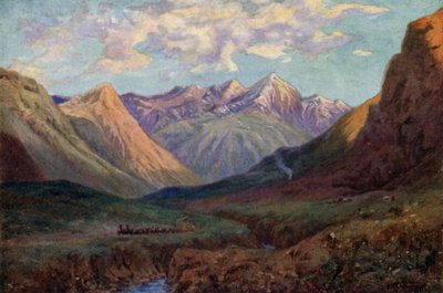 Maultierteam verlässt Puente del Inca von Ernest William Christmas